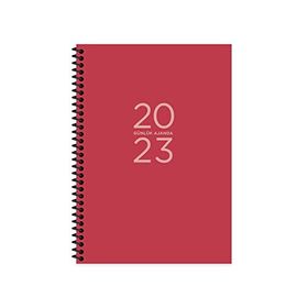 Keskin Color 2023 17x24 Kırmızı Günlük Spiralli Ajanda