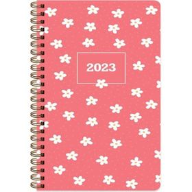 Keskin Color 2023 8X16 Haftalık Cep Haftalık Spiralli Papatya Ajanda