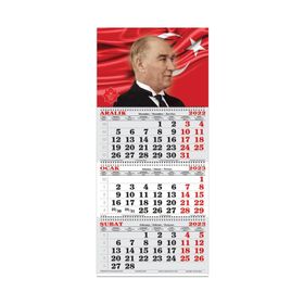 Keskin Color 2023 Atatürk 1 3 Aylık Jumbo Denizci Takvimi