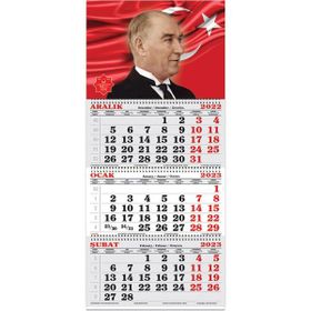 Keskin Color 2023 Atatürk 1 3 Aylık Jumbo Denizci Takvimi