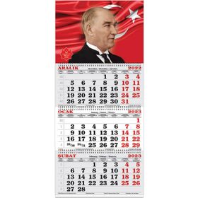 Keskin Color 2023 Atatürk 1 3 Aylık Jumbo Denizci Takvimi