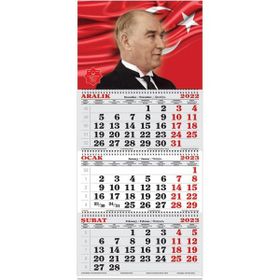 Keskin Color 2023 Atatürk 1 3 Aylık Jumbo Denizci Takvimi