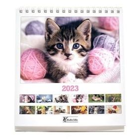 Keskin Color 2023 Kediler Kare Masa Takvimi