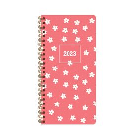 Keskin Color 2023 Spiralli Minik Papatya Karton Kapak 8x16 cm Haftalık Cep Ajandası