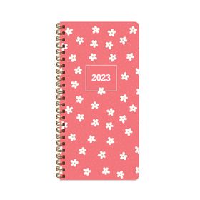 Keskin Color 2023 Spiralli Minik Papatya Karton Kapak 8x16 cm Haftalık Cep Ajandası