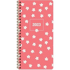 Keskin Color 2023 Spiralli Minik Papatya Karton Kapak 8x16 cm Haftalık Cep Ajandası