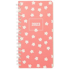 Keskin Color 2023 Spiralli Minik Papatya Karton Kapak 8x16 cm Haftalık Cep Ajandası
