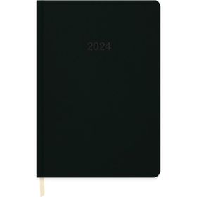 Keskin Color 2024 16x24 Termo Deri Günlük Siyah Ajanda