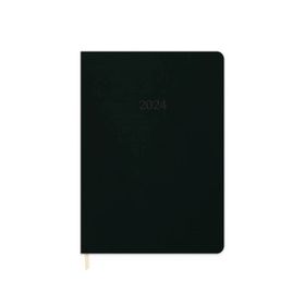 Keskin Color 2024 16x24 Termo Deri Günlük Siyah Ajanda