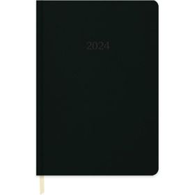 Keskin Color 2024 16x24 Termo Deri Günlük Siyah Ajanda