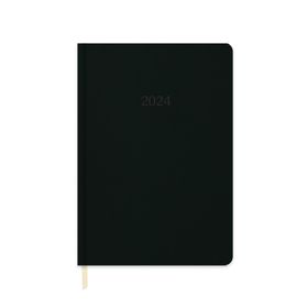 Keskin Color 2024 16x24 Termo Deri Günlük Siyah Ajanda
