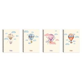 Keskin Color 20x28 100 Yaprak Çizgili Sert Kapak La Plume Balloons Defter