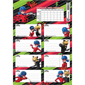 Keskin Color 220130-84 Lady Bug Ders Programlı 3'lü Okul Etiketi