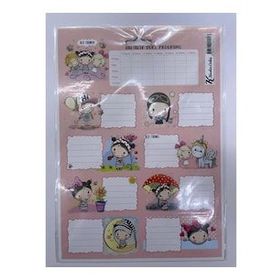 Keskin Color 220132-99 Ders Programlı 3'lü Etiket Best Friends Okul Etiketi