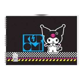 Keskin Color 25x35 cm 15 Yaprak Karton Kapak Kuromi 3 Adet Spiralli Resim Defteri