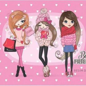 Keskin Color 25x35 cm 15 Yaprak Spiralli Best Friends Resim Defteri