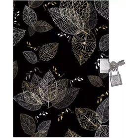 Keskin Color 310141-99 Kilitli 14x20 cm 80 Yaprak Black Günlük Hatıra Defteri