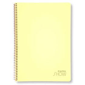 Keskin Color 324411-99 A4 72 Yaprak Pastel Show Sarı Spiralli Çizgili Defter