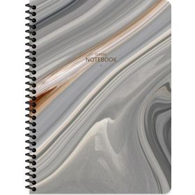 Keskin Color 385042-99 16.5x22.5 cm 80 Yaprak Kareli Spiralli Karton Kapak Classic Mar 6'lı Not Defteri