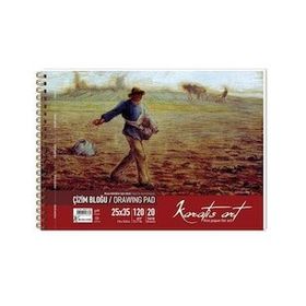 Keskin Color 482001-99 Karatis Art 120 gr 25x35 20 Yaprak Spiralli Çizim Blok Defter