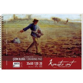 Keskin Color 482002-99 Karatis Art 120 gr 35x50 20 Yaprak Spiralli Çizim Blok Defter