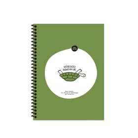 Keskin Color 500623-99 Hisli Şeyler 18.5x25 cm 80 Yaprak Kareli Spiralli Karton Kapak Stickerli Not Defteri