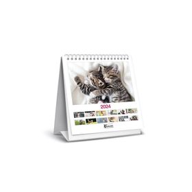 Keskin Color 820802-99 2024 Kediler Kare Masa Takvimi