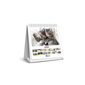 Keskin Color 820802-99 2024 Kediler Kare Masa Takvimi
