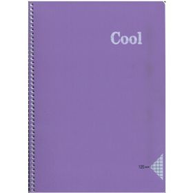 Keskin Color A4 120 Yaprak Kareli Pp Kapak Cool Mor Spiralli Defter