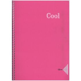 Keskin Color A4 120 Yaprak Kareli Pp Kapak Cool Pembe Spiralli Defter