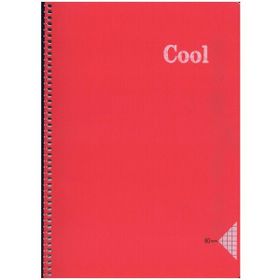 Keskin Color A4 60 Yaprak Kareli Pp Kapak Cool Kırmızı Spiralli Defter