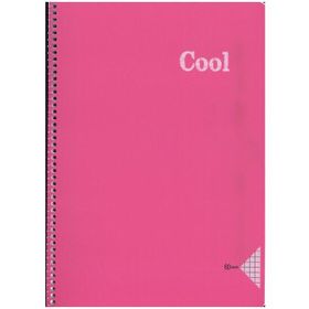 Keskin Color A4 60 Yaprak Kareli Pp Kapak Cool Pembe Spiralli Defter