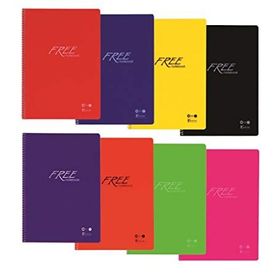 Keskin Color A4 80 Yaprak Çizgili PP Kapak Spiralli Free Defter