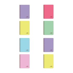 Keskin Color A4 96 Yaprak Kareli PP Kapak Spiralli Pastel Show Defter