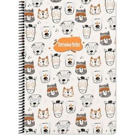 Keskin Color A4 Çizgili Animal Friends Kedi&Köpek Defter