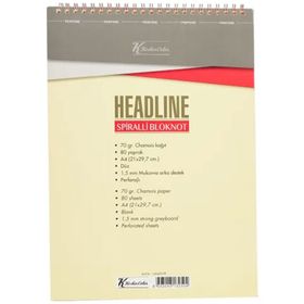 Keskin Color A4 Düz Karton Kapak 80 Yaprak Spiralli Headline Bloknot Defter