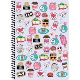 Keskin Color A4 Kareli Sweet Fun Lila Defter