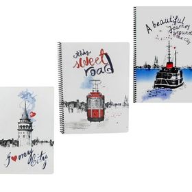 Keskin Color A4 My City 80 Yaprak Kareli Defter