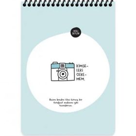 Keskin Color A5 80 Yaprak Hisli Şeyler "Kimseleri Çekemem" Çizgili Defter