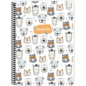 Keskin Color Animal Friends Karton Kapak 16,5x22,5 cm 80 Yaprak Çizgili Spiralli Defter