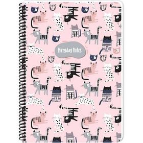 Keskin Color Animal Friends Karton Kapak 16,5x22,5 cm 80 Yaprak Kareli Spiralli Defter