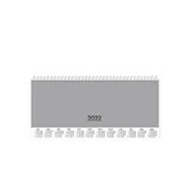 Keskin Color Antrasit 12x33,5 cm 2022 Haftalık Plastik Kapak Spiralli Masa Ajandası