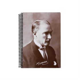 Keskin Color Atatürk 17x24 cm 120 Yaprak Çizgili Sert Kapak Spiralli Defter