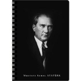 Keskin Color Atatürk Karton Kapak 80 Yaprak A6 Çizgili Model-2 Not Defteri