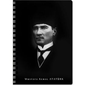 Keskin Color Atatürk Karton Kapak 80 Yaprak A6 Çizgili Model-3 Not Defteri