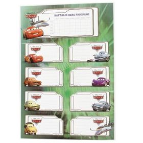 Keskin Color Cars 3'lü Ders Programı Etiketi