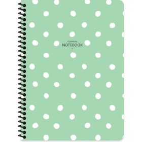 Keskin Color Çizgili Puantiye 16,5 x 22,5 cm - Yeşil Defter