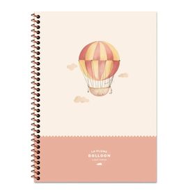 Keskin Color Çizgili Sert Kapak La Plume Balloon Turuncu 20x28 cm Spiralli Defter