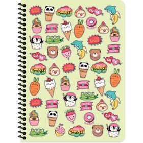 Keskin Color Çizgili Sweet Fun 16.5 x 22.5 cm Sarı Defter