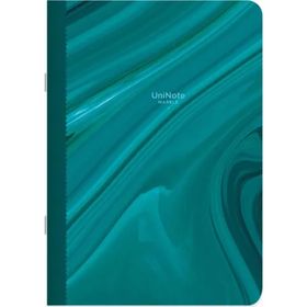 Keskin Color Çizgili Tel Dikişli Kuşe Kapak Uninote Marble Yeşil 18.5x26 cm Defter